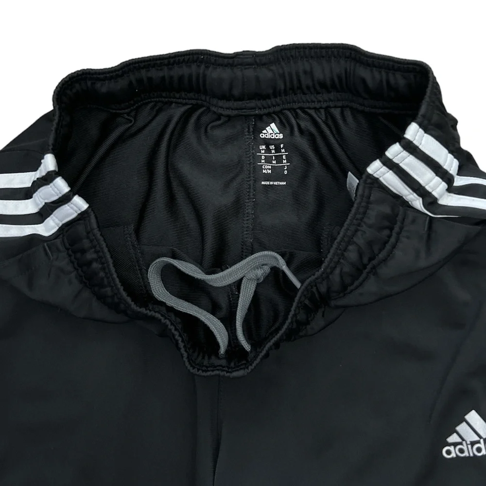 Adidas Unisex Black 3‎ Stripe Athletic Pants Sz. M